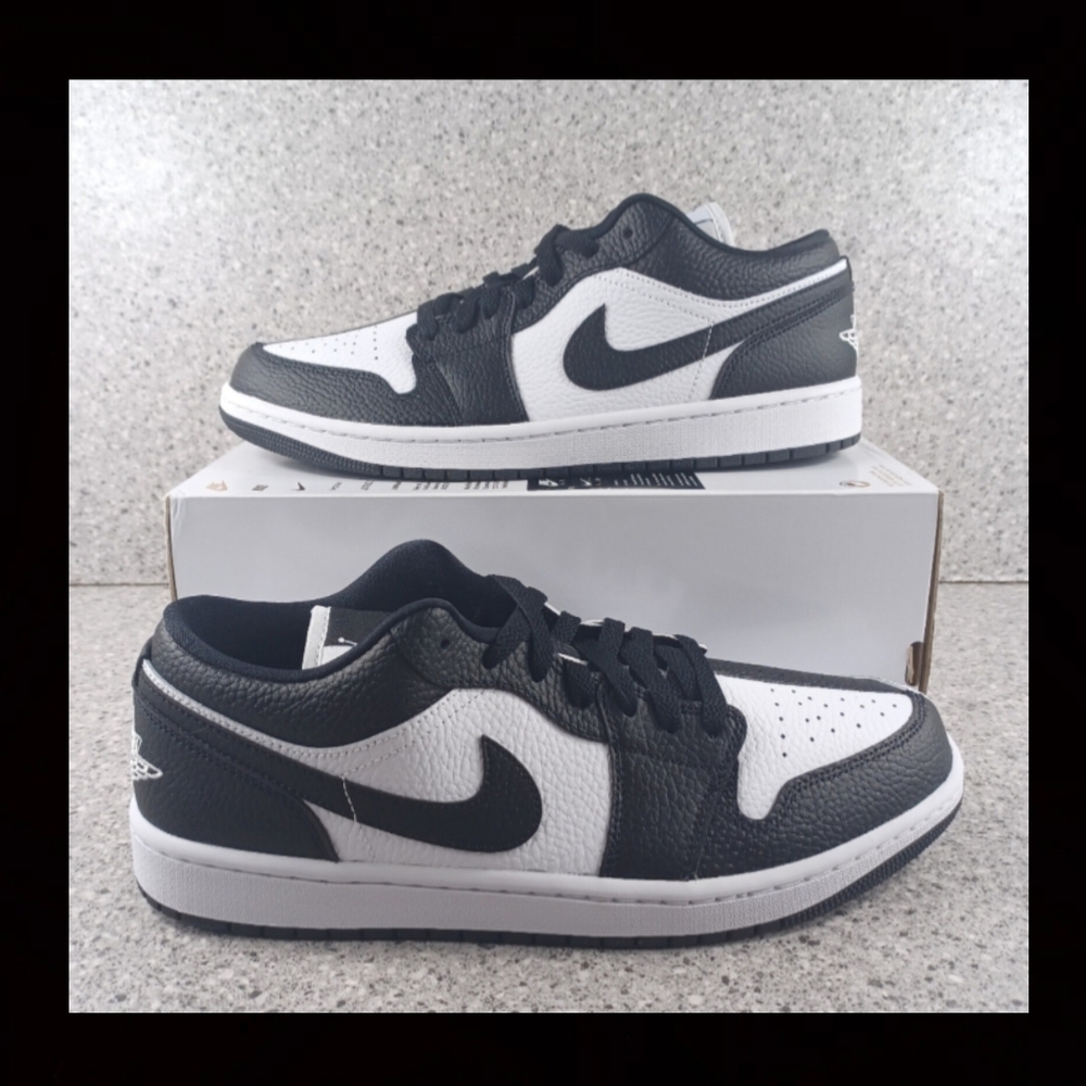 Women's Nike Air Jordan 1 Low 'Homage Split' Black White Sneakers Size 12